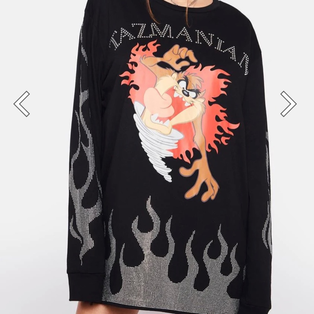 Nwt black Tazmanian long sleeve tee small